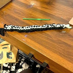 Black and blue book marker